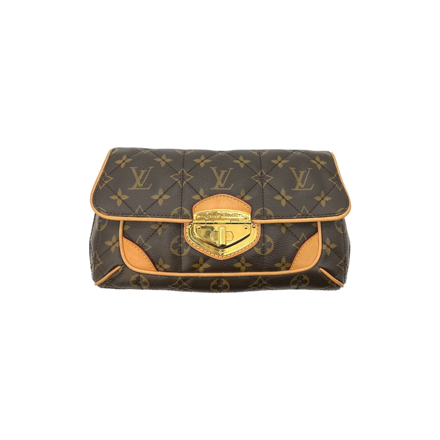 Louis Vuitton Monogram Canvas Small Mini Wristlet Evening Pochette Clutch Bag