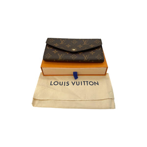 Shop Louis Vuitton 2021 SS Monogram Canvas Leather Folding Wallet