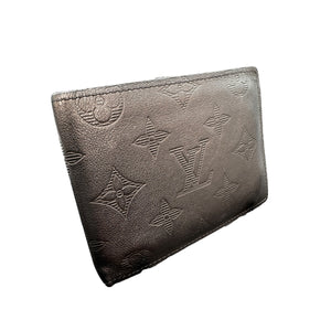 Louis Vuitton Calfskin Monogram Bifold Black Shadow Wallet