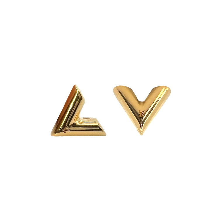 Shop Louis Vuitton 2021-22FW Essential v stud earrings (M63208) by