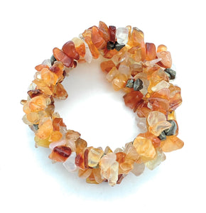 Gorgeous Agate & Amber Necklace and Bracelet Jewelry Set