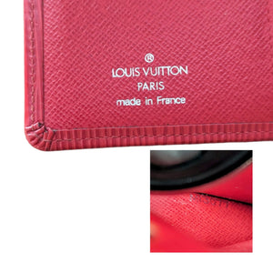 Louis Vuitton EPI Leather French Purse Wallet Red