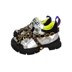 Gucci Flashtrek Chunky Sneakers with Removable Crystals 36