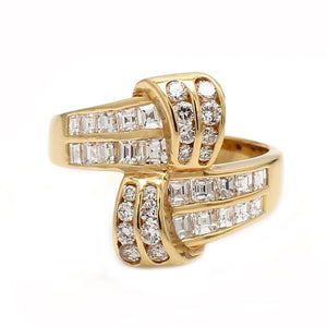 Tiffany & Co. Rare 0.50CTW Diamond Triangle Wings 18k Yellow Gold Brooch w/  Box - Diamond Guy Hawaii