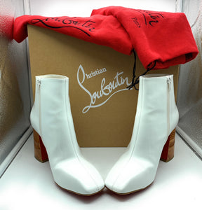 CHRISTIAN LOUBOUTIN - Hilconico 85 Patent Ankle Boots - Size 35.5
