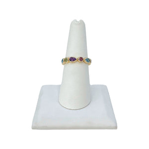 DIOR TEARS Ring Gold-Finish Brass, Resin and Black Agate