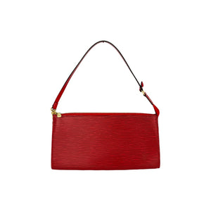 Louis Vuitton Vintage Red Epi Pochette Accessories