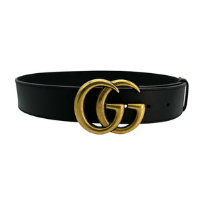 Gucci Double G Buckle Leather Belt