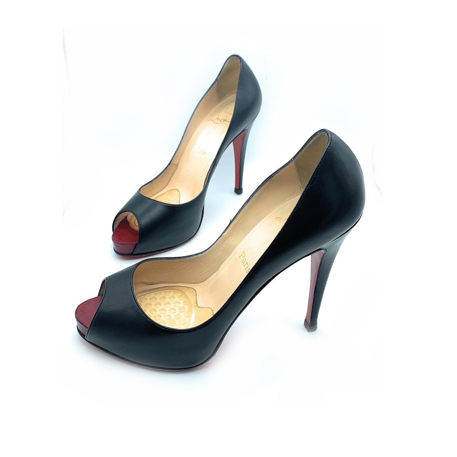 Christian Louboutin Very Prive 120 Peep Toe Pumps Sz. 40