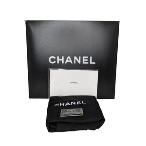 Chanel Toile Rubber Leather Large Zipped Airline Shopping Bag