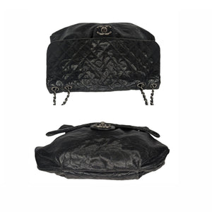Chanel Elastic CC Flap Bag Glazed Caviar Hobo Shoulder Bag