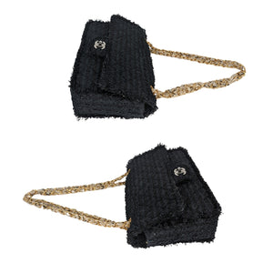 Chanel Tweed Matelasse Medium Flap Bag