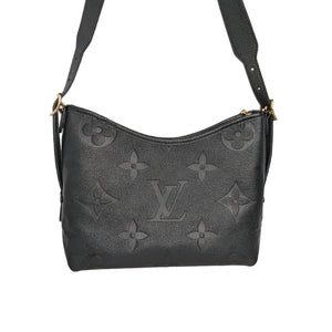Authentic Louis Vuitton Black Monogram Empreinte Leather Carryall PM Bag