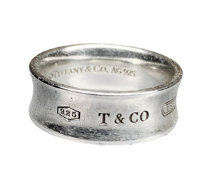 Tiffany & Co. Sterling Silver '1837 T & Co' Ring - Sz. 5.75