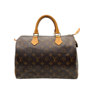 Louis Vuitton Speedy Leather Exterior Tote Bags & Handbags for