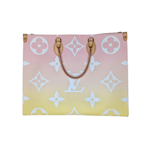 LOUIS VUITTON BY THE POOL ONTHEGO GM LIGHT PINK GIANT MONOGRAM NEW BAG 