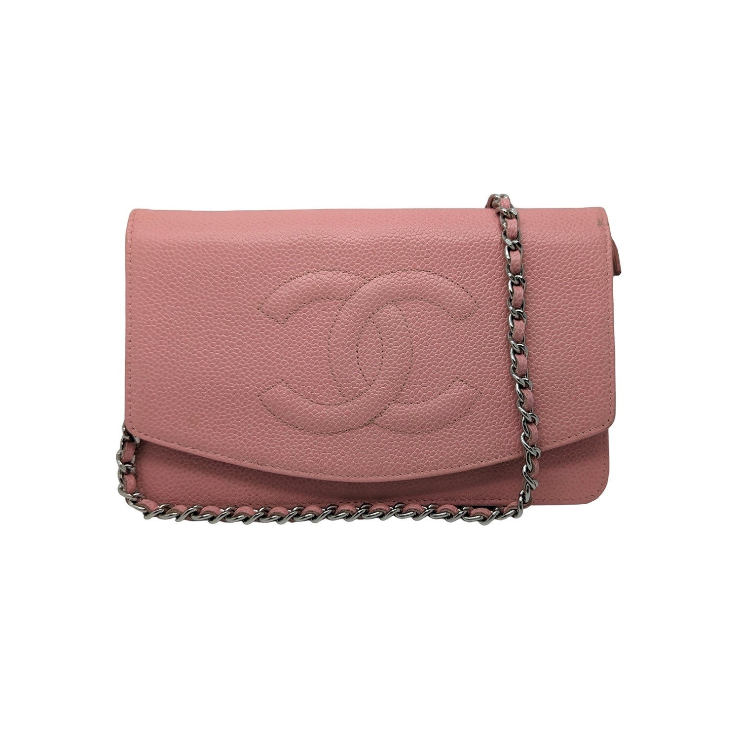 Chanel Pink Quilted Caviar Leather Timeless Shoulder Bag - Yoogi's