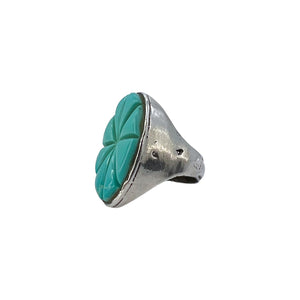 Sterling Silver Oval Turquoise Ring - Sz. 11 | The ReLux