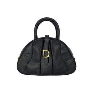 Dior 'Diorissimo' Large Leather Two Handle Black Bag