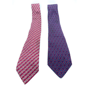 2 Hermès Silk Neckties - 7021 TA & 7421 HA