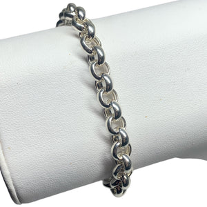 Steel by Design Puff Heart Charm Bracelet