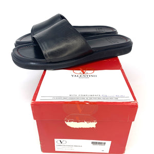 Leather sandals Christian Louboutin Black size 44 EU in Leather
