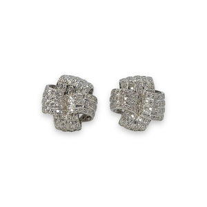 Gauthier 14K White Gold Diamond Earrings