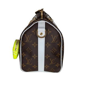 Speedy Bandouliere 25 Damier Top handle bag in Coated canvas, Gold Hardware