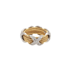 Tiffany & Co Schlumberger 4-Row X Ring - Sz. 6-3/4 | The ReLux