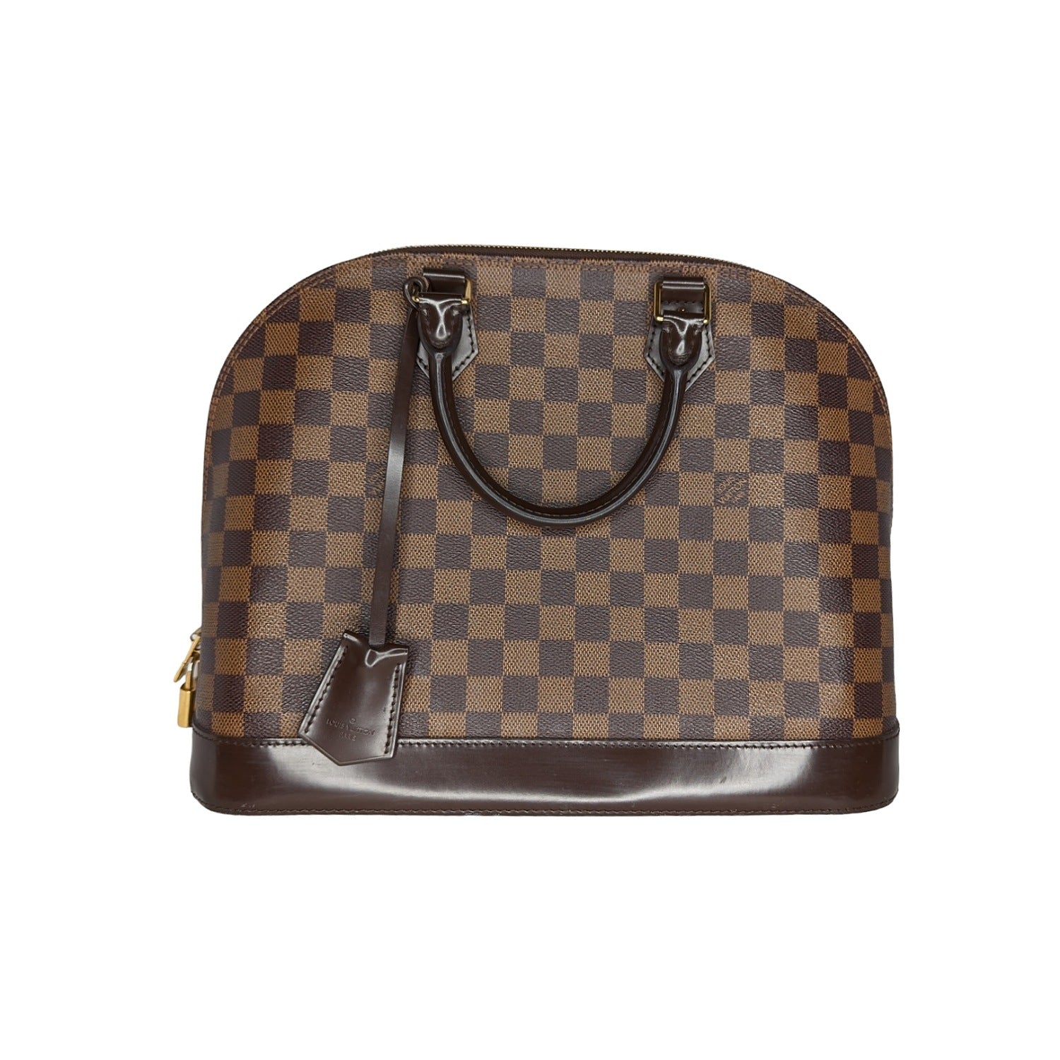Louis Vuitton Alma Large GM Monogram Leather Satchel Bag