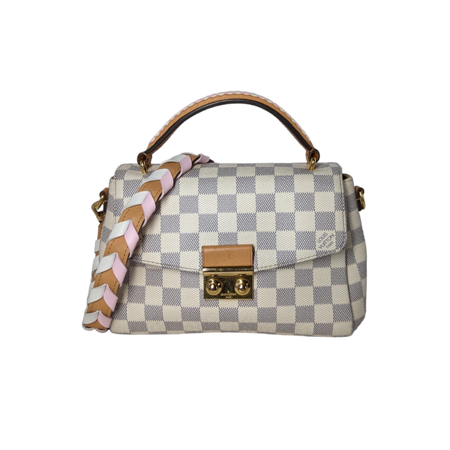 Louis Vuitton Damier Azur Braided Croisette Bag