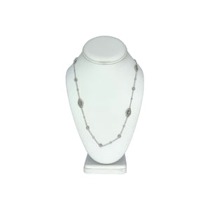 Penny Preville 18K White Gold Diamond Lace Necklace