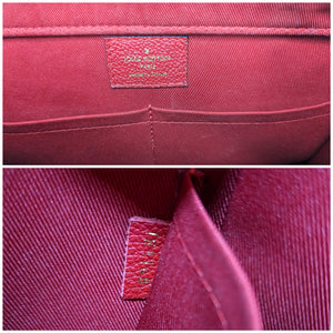 Louis Vuitton Marine Rouge Monogram Empreinte Leather Sully PM Bag Louis  Vuitton