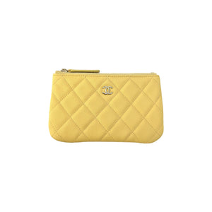 Chanel Quilted Caviar Cosmetic Case