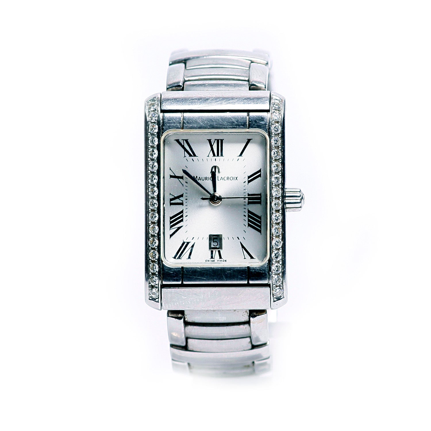 Maurice Lacroix Stainless Diamond Swiss Watch - TheRelux.com