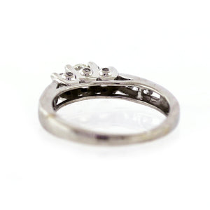 14K White Gold & 0.45ctw Diamond Engagement Ring - Sz. 5.5