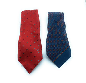 2 GUCCI 'Accessory Collection' Silk Neckties
