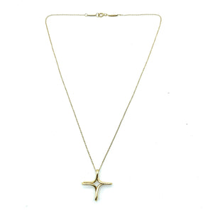 Tiffany & Co. 18K Elsa Peretti Infinity Cross Pendant Necklace