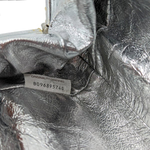 Bottega Veneta Metallic Bubble Wrap The Mini Pouch - Silver Crossbody Bags,  Handbags - BOT170750