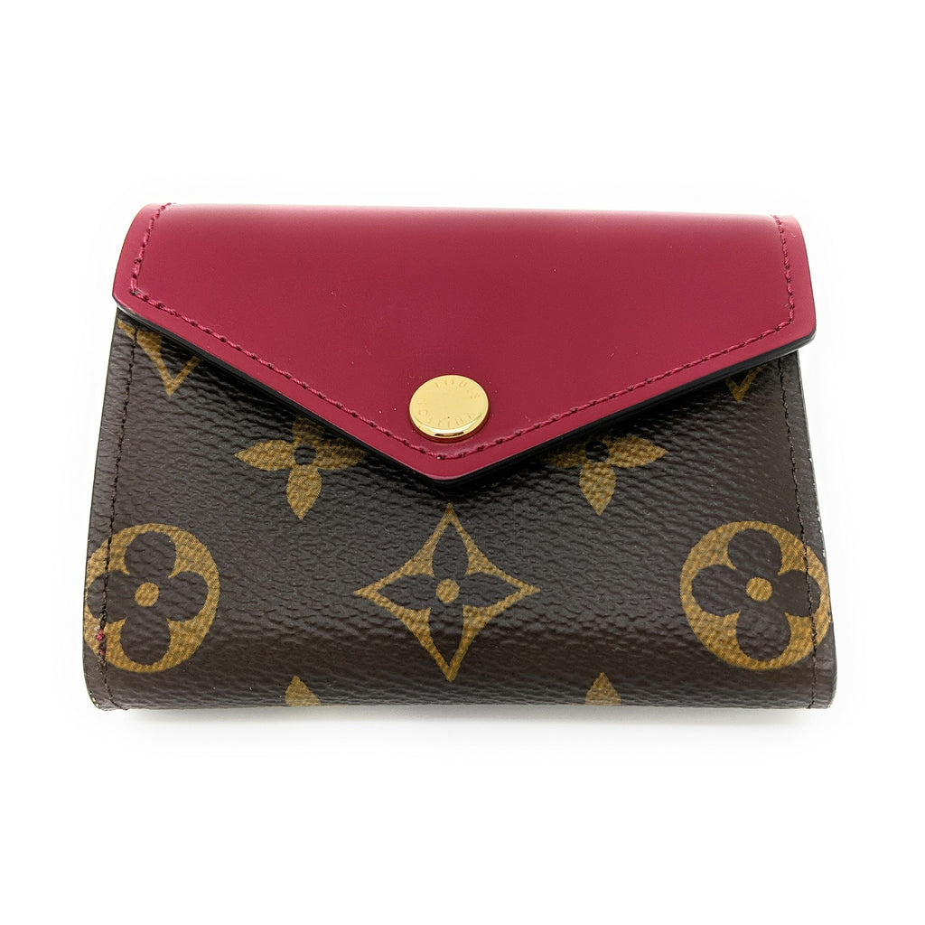 Louis Vuitton Zoe Monogram Leather Wallet Cerise