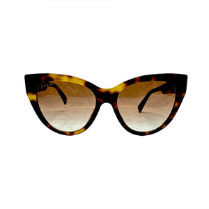 Gucci GG0460S 004 Havana Cat Eye Sunglasses