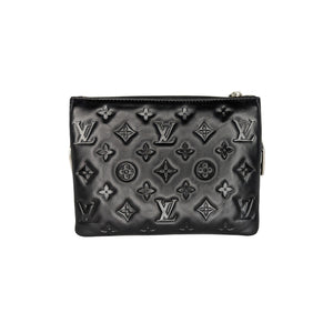 Louis Vuitton Monogram Embossed Crystal Embellished Coussin BB Bag