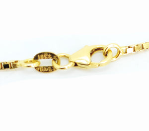 18K Yellow Gold & Diamond Initial 'C' Disc Pendant Necklace