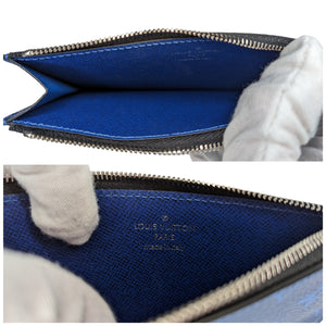 Louis Vuitton Zippy Wallet Vertical Pacific Blue in Monogram