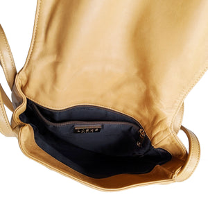 Caramel Quilted Nappa Leather Shoulder Bag
