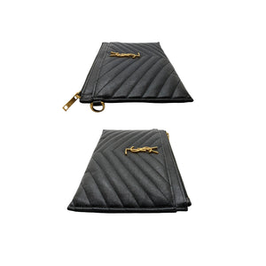 CASSANDRE MATELASSÉ A5 POUCH IN QUILTED LEATHER