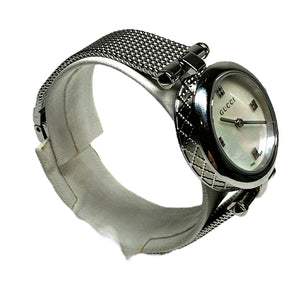 Gucci watch mother of pearl face top