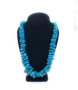 Vintage 1960's Museum Quality Royston Turquoise Nugget & Heishi Bead Necklace