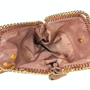 Stella McCartney Falabella Shimmer Fold-Over Tote Bag