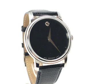 Movado 01.1.14.6000 Stainless Steel Leather Museum Watch